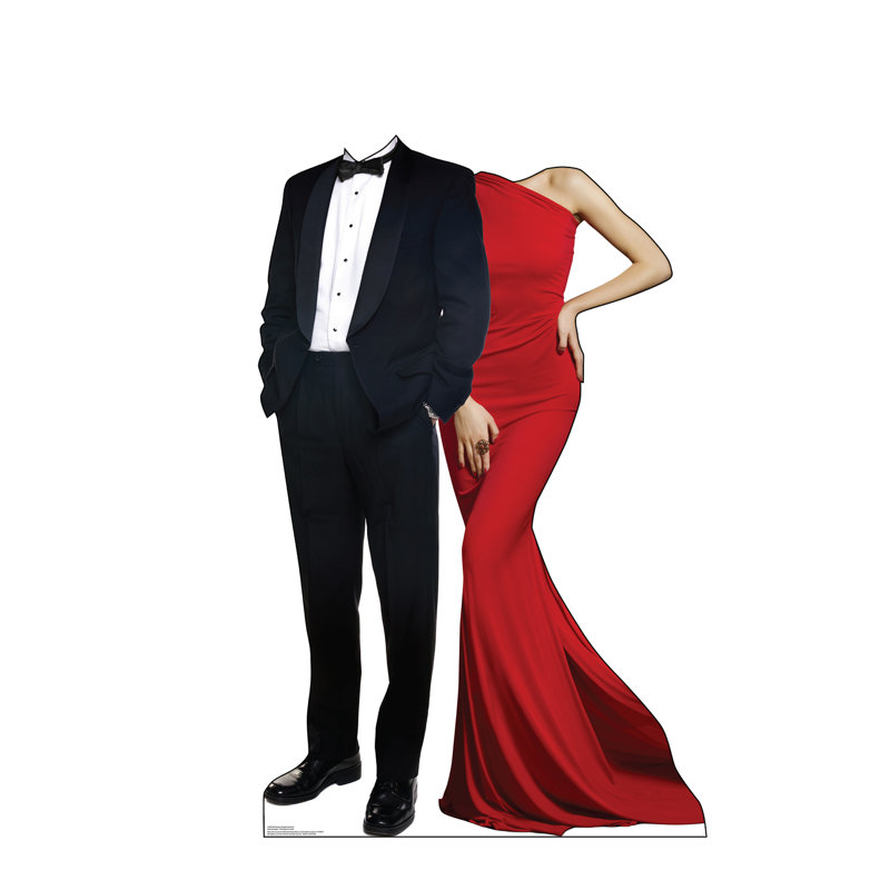 Red Carpet Couple Life-Size Cardboard Stand-in
