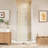 Space-Saving Bi-Fold Frameless Shower Door With Sleek Chrome Finish & Clear Glass-122567700
