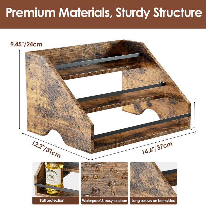 Strykersville Wine Bottle Rack Wooden