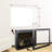 Infrared Electric Fireplace With Removable Trim, 1500W Heater, Smokeless Firebox, Adjustable Flame Brightness & Speed, 5000 Per Hour, 400 Sq. Ft. Heating Space, 3 Installation Ways, /Ul , Double