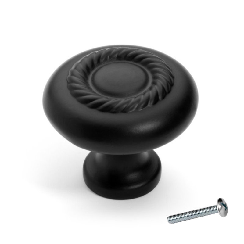 Poignée champignon de diamètre 1 1/4 po Super Saver, Dos plat