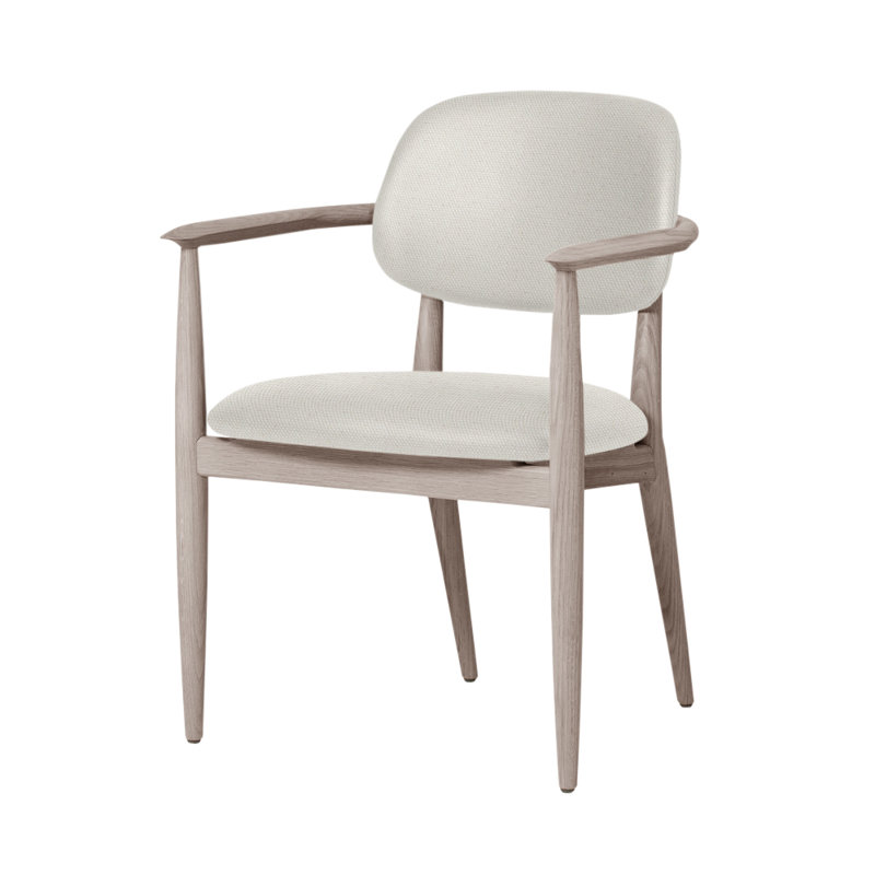 Chaise Slow de Space Copenhagen, Chêne naturel, Toile naturelle
