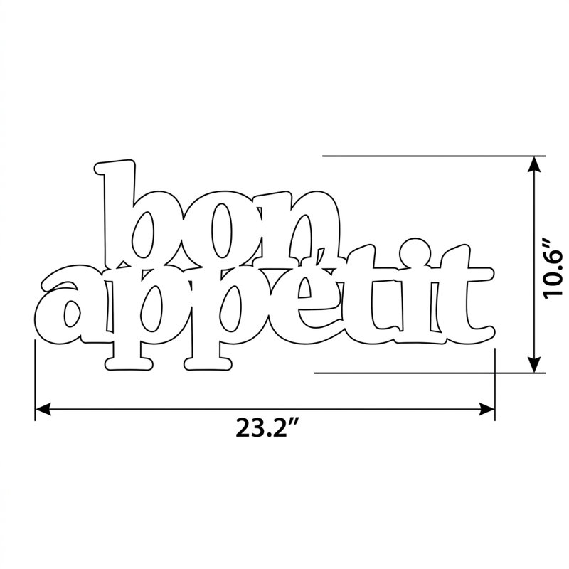 Gourmet Script Metal Wall Art