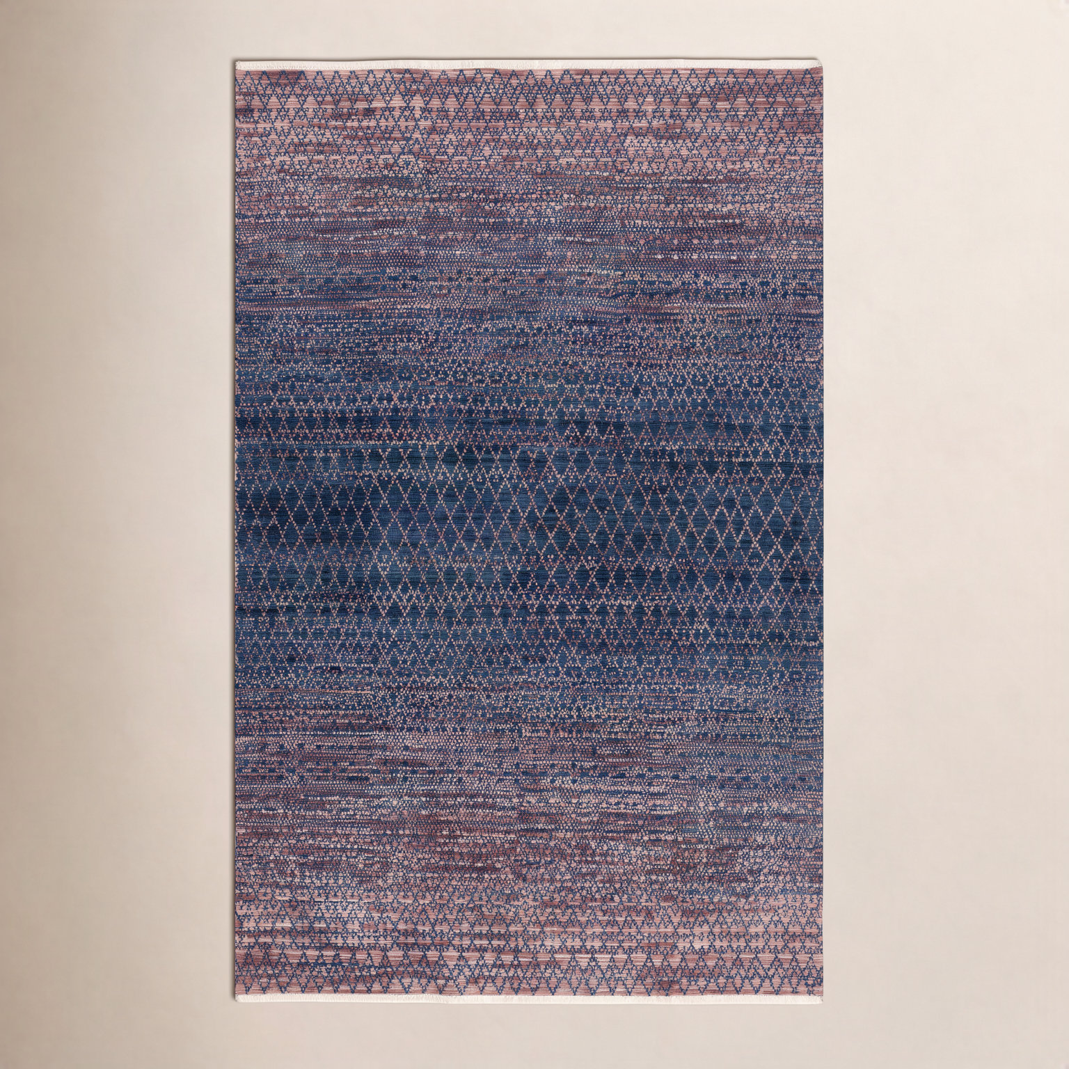 Bunbury Hand-Knotted Geometric Rug, Rectangle 8' x 10'