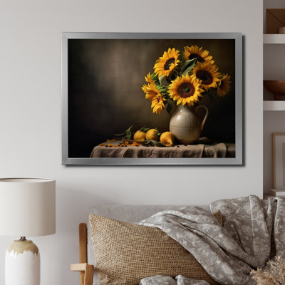 " Golden Sunflower Still Life III "