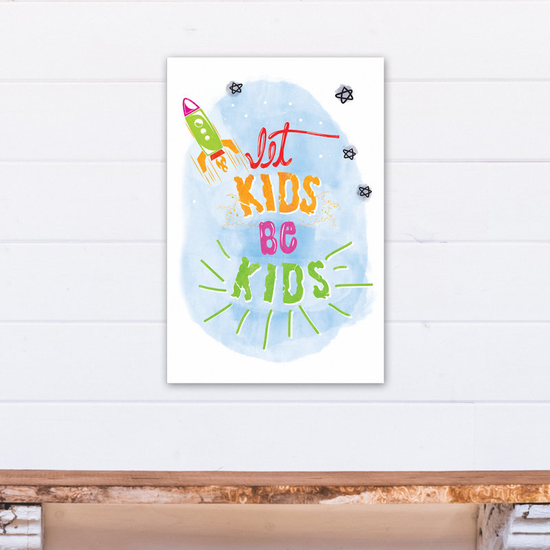 Art sur toile pour enfants let Bullock, H 24 po x l 16 po x P 1,25 po