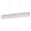 Sarella 11 Light 48in x 5.5in Rectangular Chandelier in Black with Clear Radiance Crystals-1303925007-1303925006