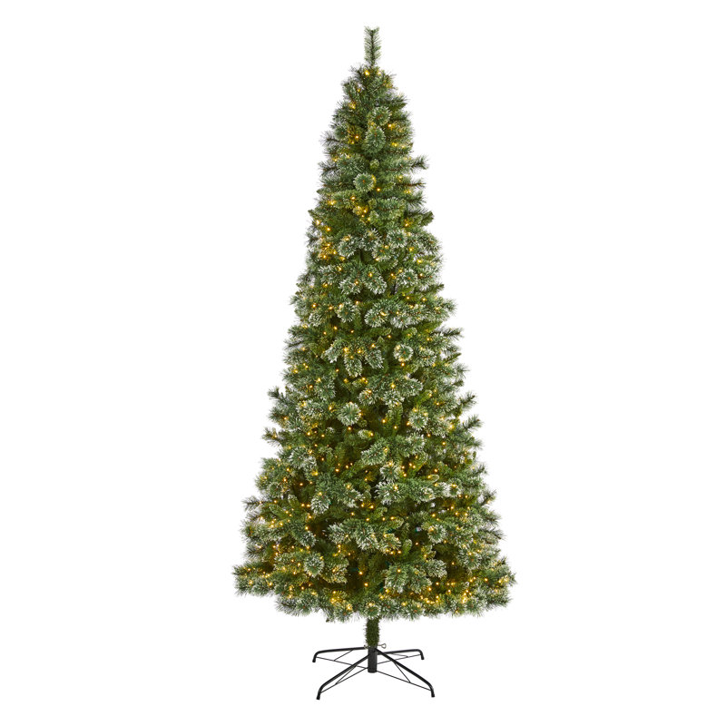 Lighted Artificial Christmas Tree, 9' H