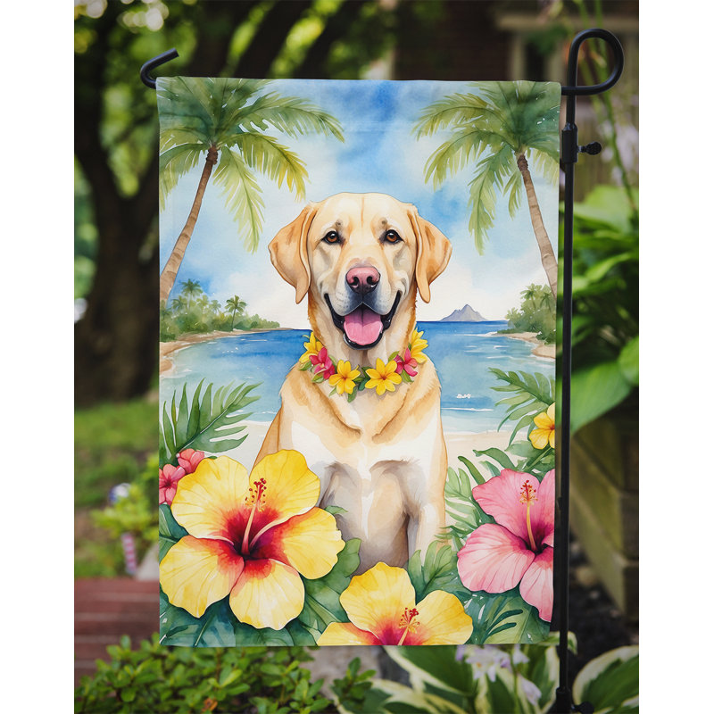 Drapeau de jardin en polyester double face H 15,5 po x l 11,25 po