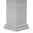 Craftsman Classic Square Non-Tapered, Recessed Panel PVC Column Kit, Prairie Capital & Prairie Base-36091279