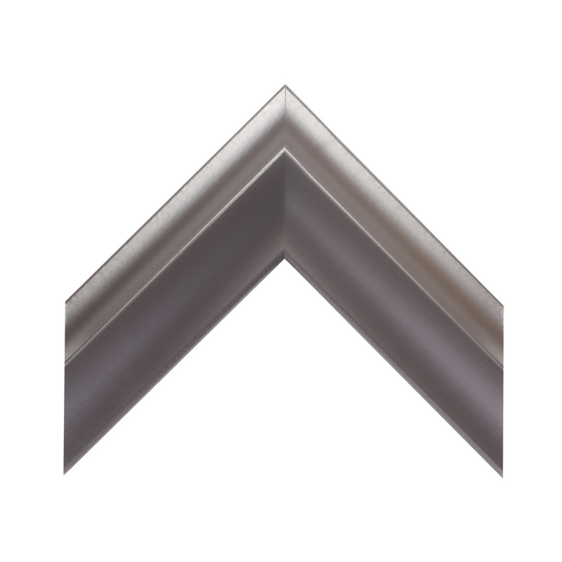 Woodford Wood Framed Mirror with Safety Backing Ideal for Bathroom / Vanity Mirror, Pewter, 28" x 48"