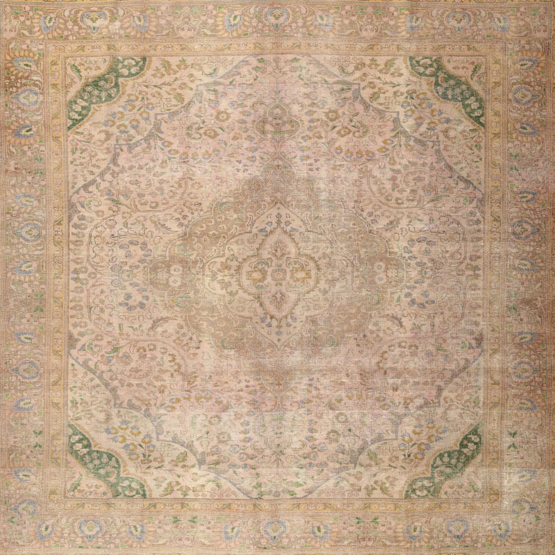 Amryis Performance Oriental Indoor Rug, Square 3'