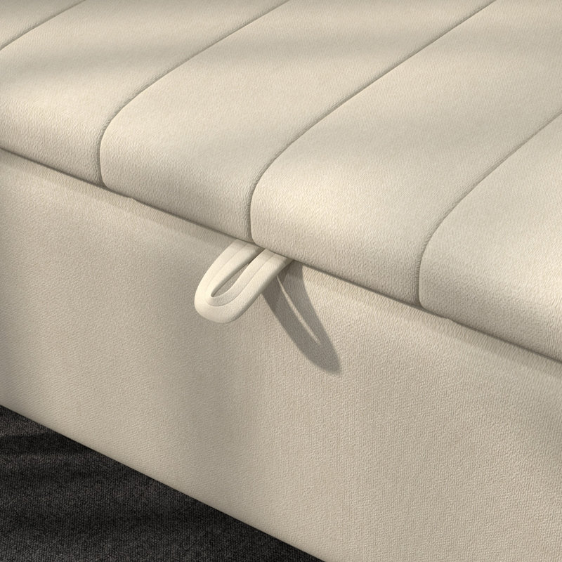 Ehrenberg Polyester Upholstered Storage Bench