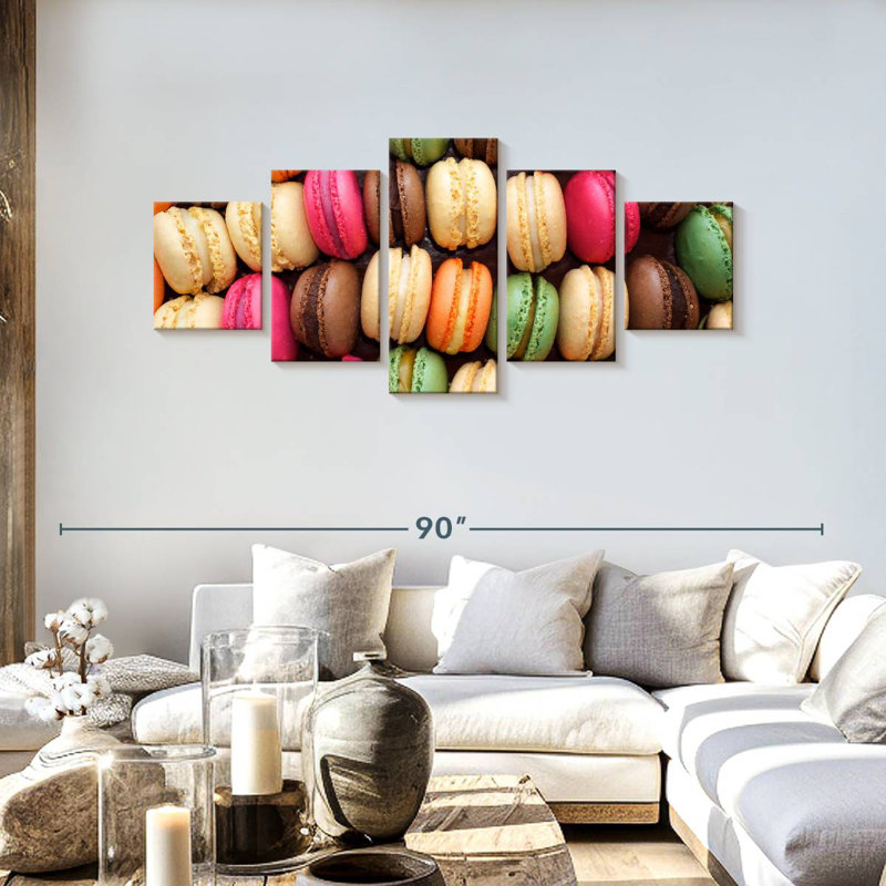 Macarons, 30" H x 68" W
