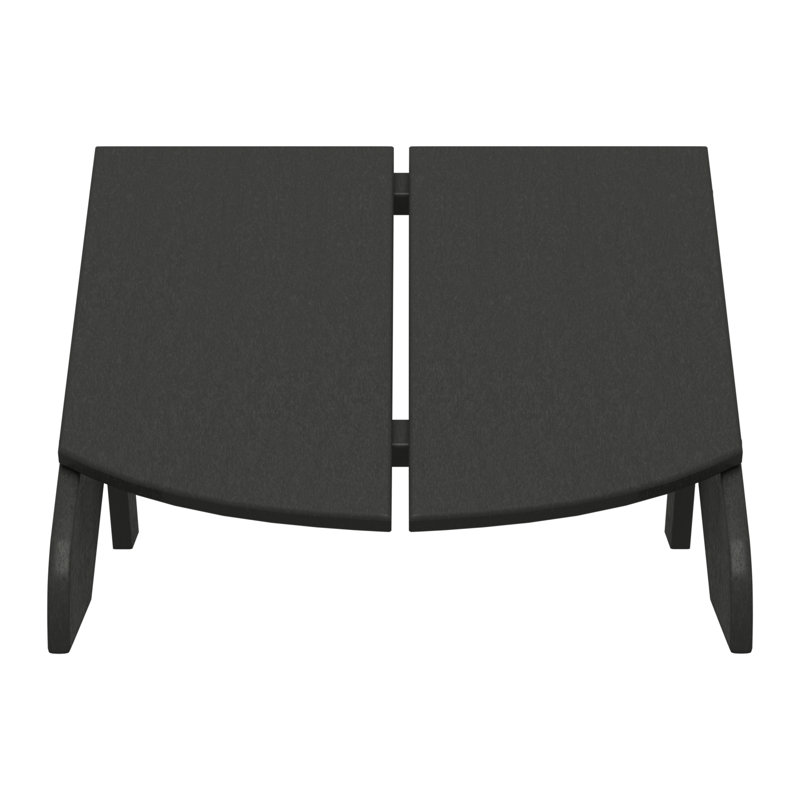 Repose-pieds moderne en poly, Gris