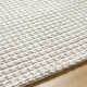 Auria Chevron Handmade Flatweave Wool/Polyester Area Rug in Light Silver/Pewter