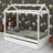 House-Shaped Bed Frame with Pull-Out Trundle