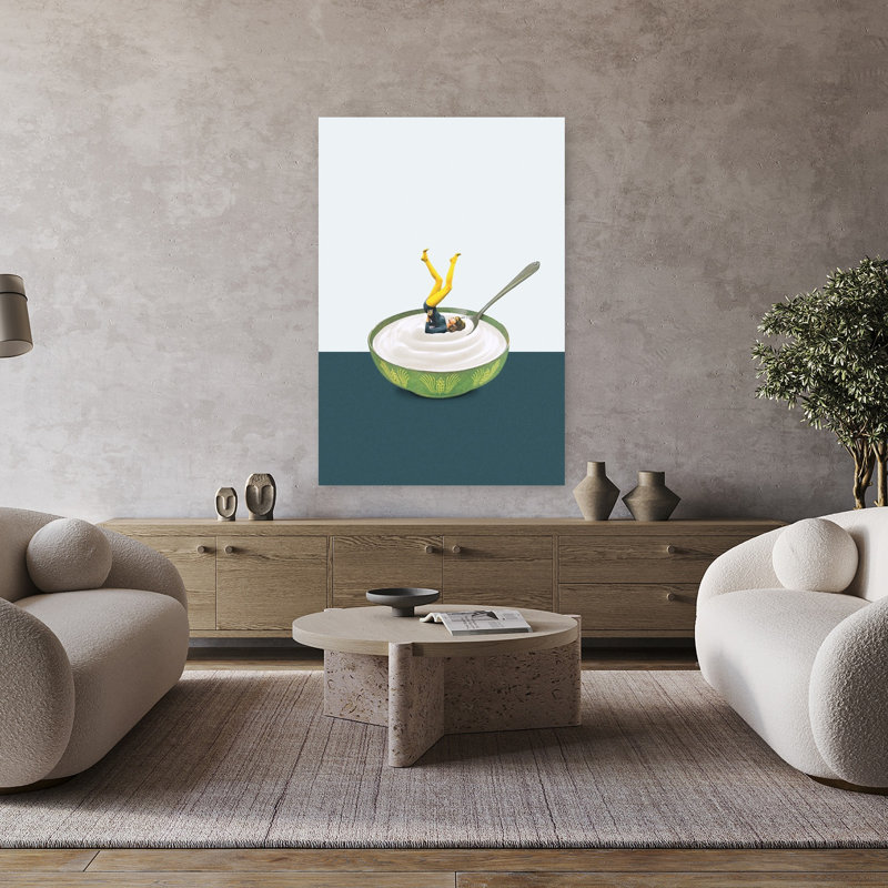 Art contemporain Portrait surréel, H 48 po x l 32 po
