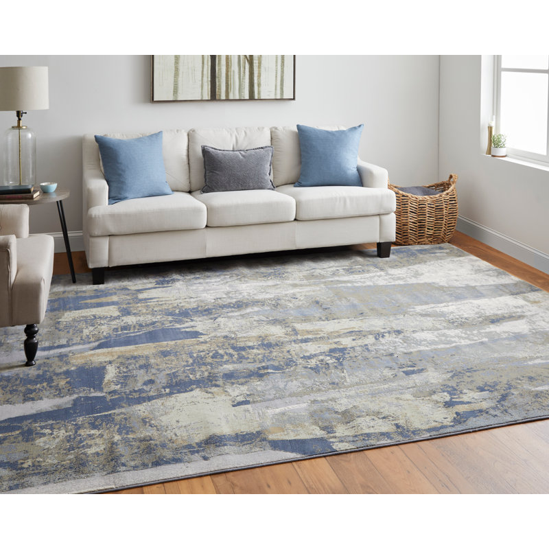 Tapis en polypropylène à motif abstrait Takara, Rectangle 5 pi x 7 pi 6 po