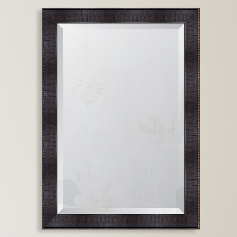 Wall Mirror, 42" H x 30" W, Espresso