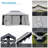 Outsunny 10' x 13' Patio Gazebo, Outdoor Gazebo Canopy Shelter with Netting and Curtains, Aluminum Frame for Garden, Lawn, Backyard and Deck, Coffee-87872831-87872832