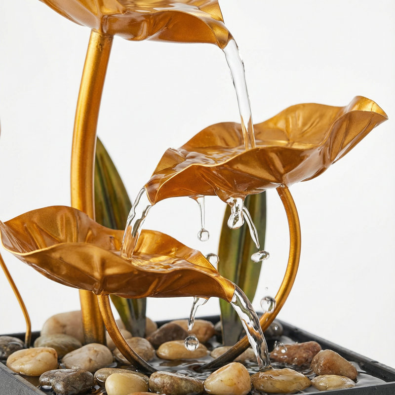 Fontaine de bureau Golden Lotus