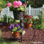 Mald 24" H 3-Tier Bronze Steel Checkered Plant Stand (2 Count)