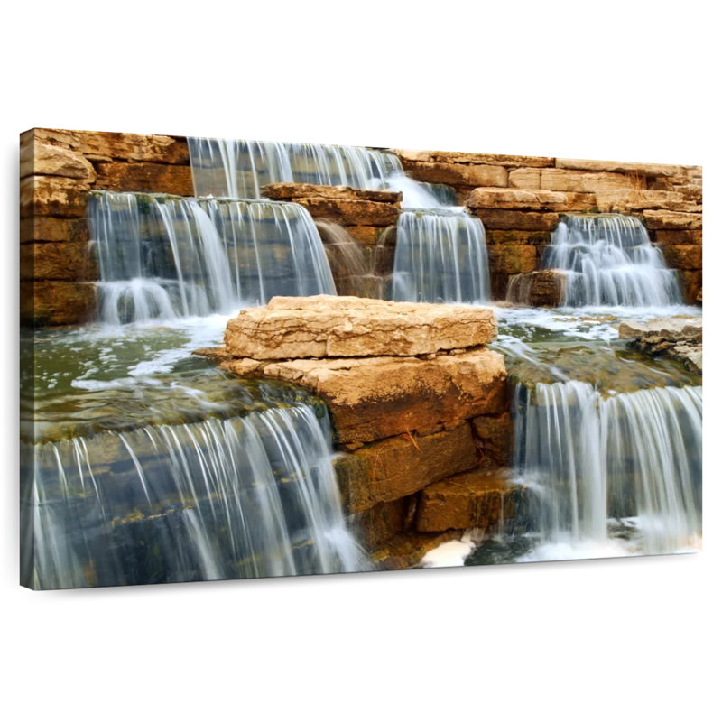 Alvord Cascading Waterfall, 34" H x 51" W