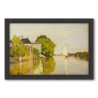 Maisons sur l'Achterzaan, 1871 - Claude Monet - Toile encadrée sur mesure