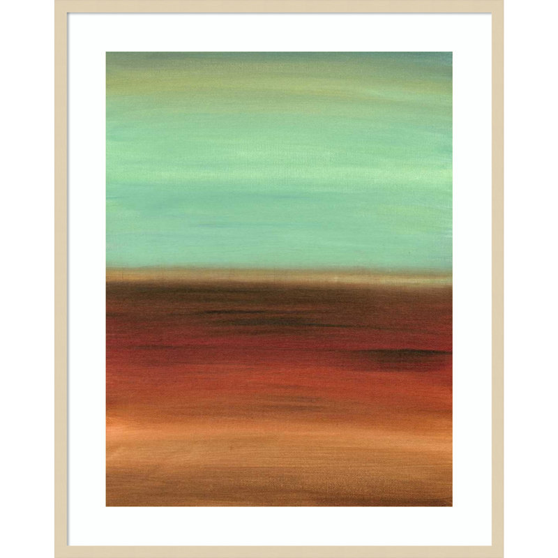 «Geologic Sequence I» par Ethan Harper, reproduction d'art encadrée sur bois, H 41 po x l 33 po
