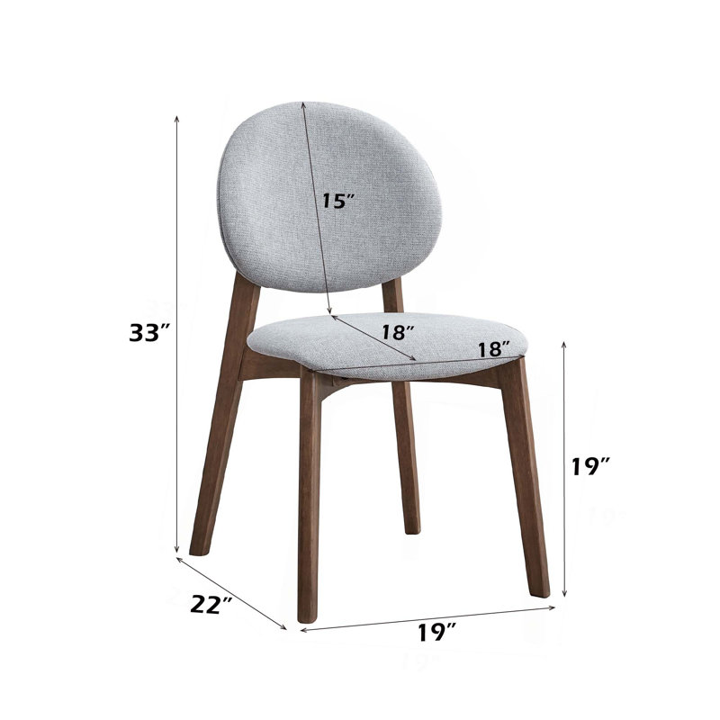 Chaise d'appoint, ensemble de 2, Gris clair