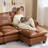  118" Faux Leather Modular U Shape Sectional Sofa with 2 Ottomans-398069701