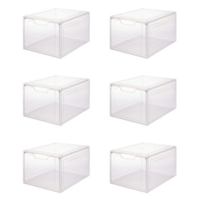 Ensemble de 6 boîtes à chaussures empilables Simplifier