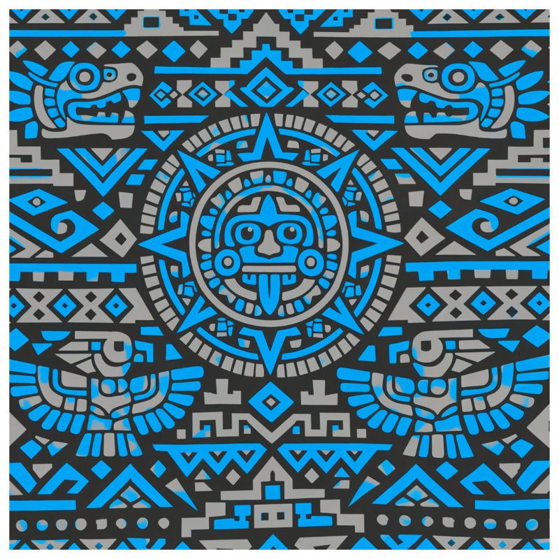Aztec Inspired Motif Comforter, King