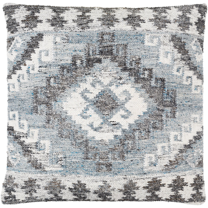 Alyssa Geometric Reversible Throw Pillow, Down Blend, 20"H x 20"W