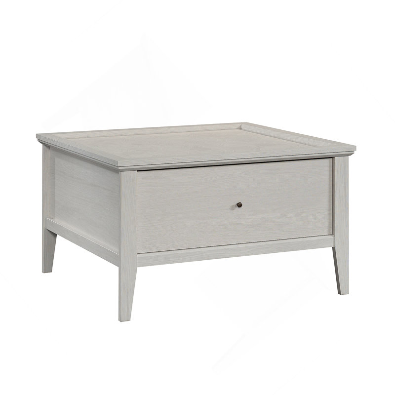 Élégante table basse gris clair avec tiroir spacieux et fabrication durable pour les salons modernes