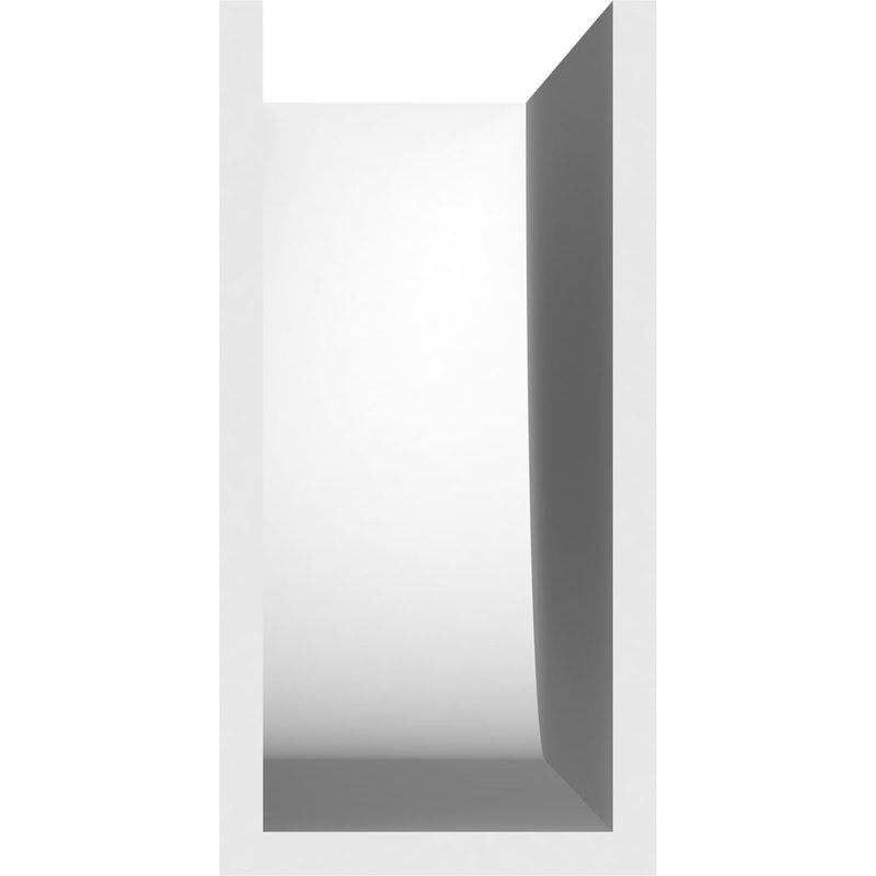 Queue de chevron standard en PVC de qualité architecturale Durham, H 10 po x L 5 po x P 36 po