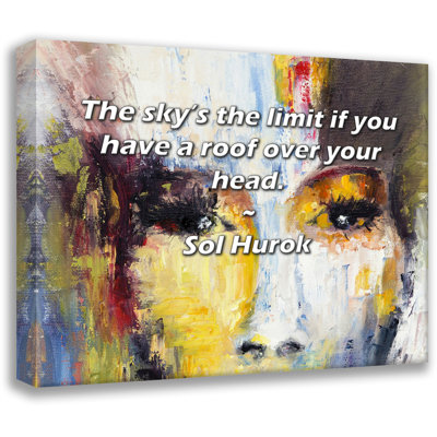 World Menagerie Gallery Wrapped Canvas By Sol Hurok: "The sky’s the limit if you have a roof over your