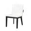 Ensemble de 2 chaises de salle à manger rembourrées en cuir synthétique moderne