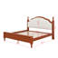 Lit plateforme en bois avec tête de lit tapissier, structure en bois de pin robuste-1731902591-1731902590