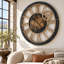 Horloge murale surdimensionnée ronde de 36 po pour le salon avec la collection America-87147384