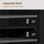 Armoire de salle de bain autoportante l 22 po x H 34,1 po x P 11,5 po Brigit-420474285-455622885