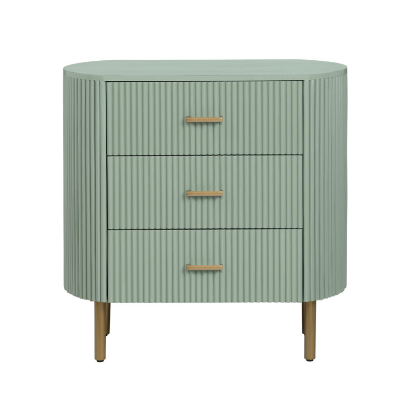 3-Drawer Accent Chest, Green