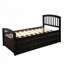 Lit plateforme simple en bois massif avec 6 tiroirs-1649793767