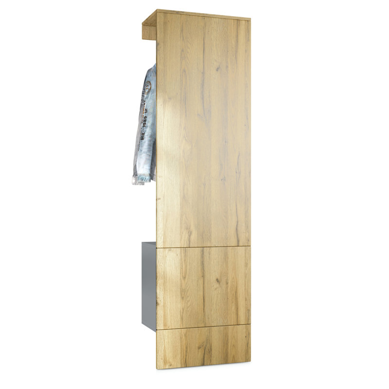 Chappa 52 cm W Hallway Set, Natural oak