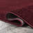 Arbelle Solid Low-Pile Dark Red Rug-1409323520