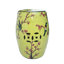Tabouret en céramique fleur et oiseau