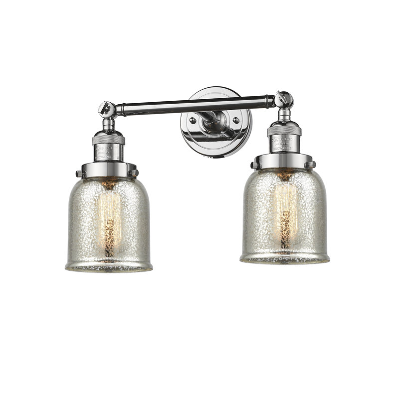 Éclairage pour salle de bain 2 lumières à intensité variable ClipperCove, Ampoule DEL 6 watts Vinage, Silver Mercury