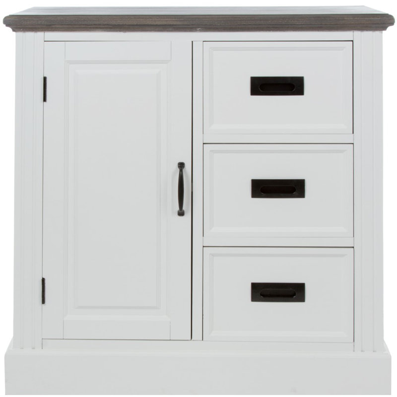 Clearwater Solid Wood 80cm W 3 - Drawer Chest of Drawers