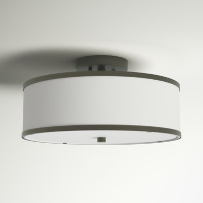 Plafonnier semi-encastré 2 lumières 13 po Berthine
